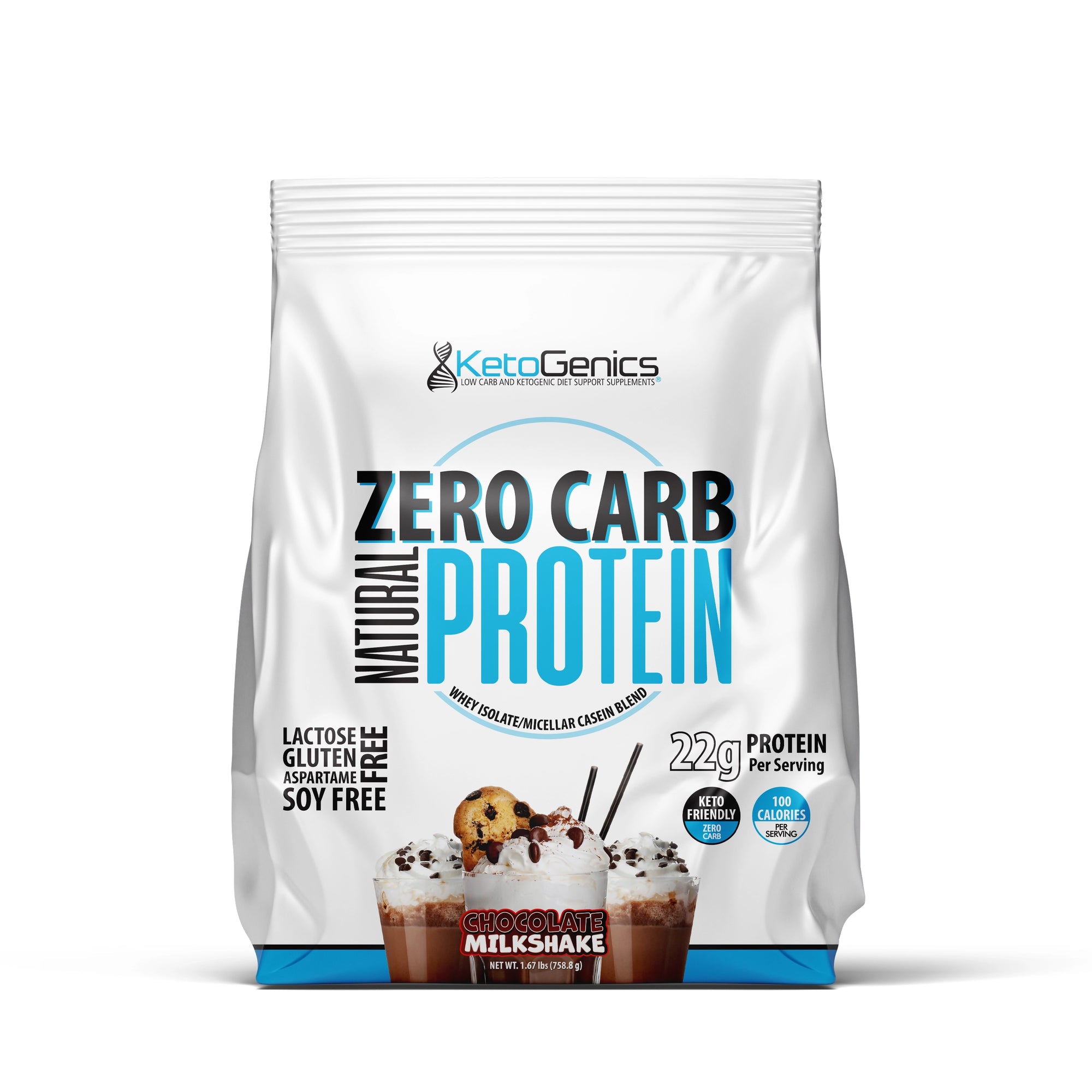 Zero Carb chocolate milkshake protein powder